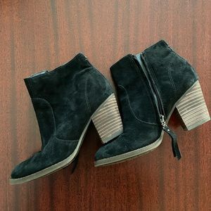 Sam Edelman Black Suede Ankle Booties